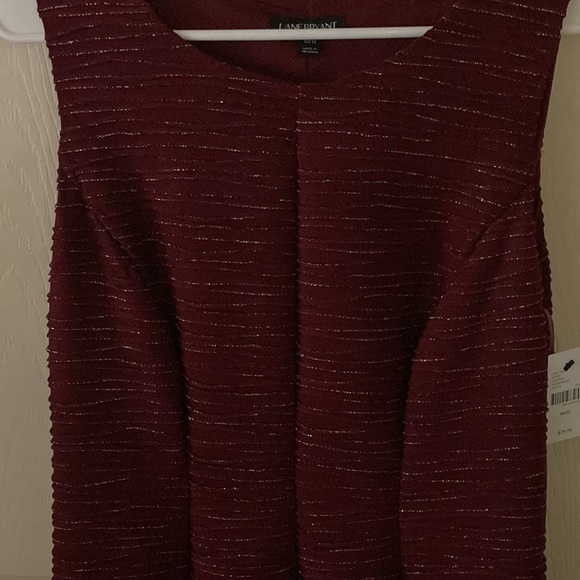 Burgundy short sleeveless dress Size 10/12 - Picture 2 of 5